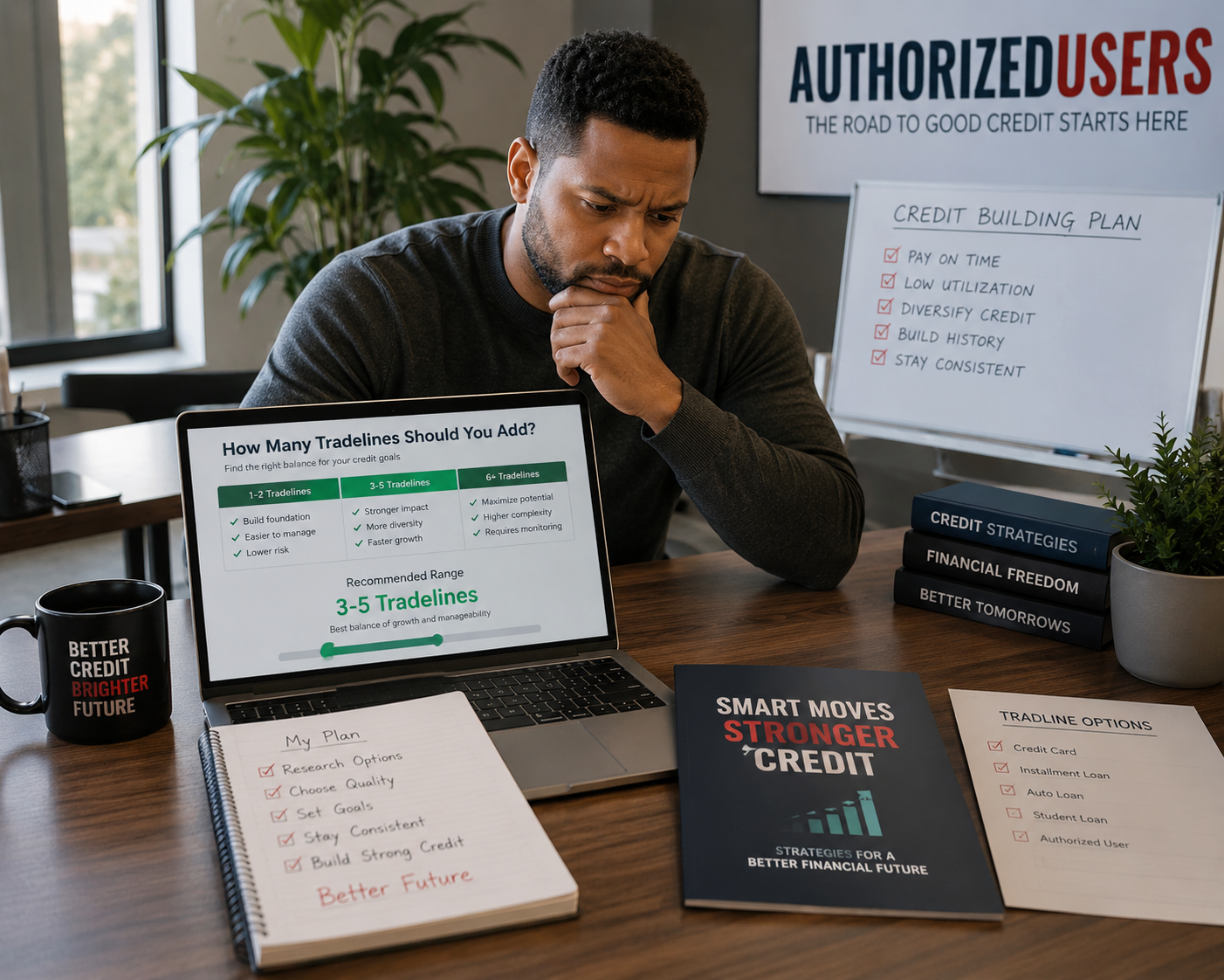 how many tradelines should i add authorized users guide
